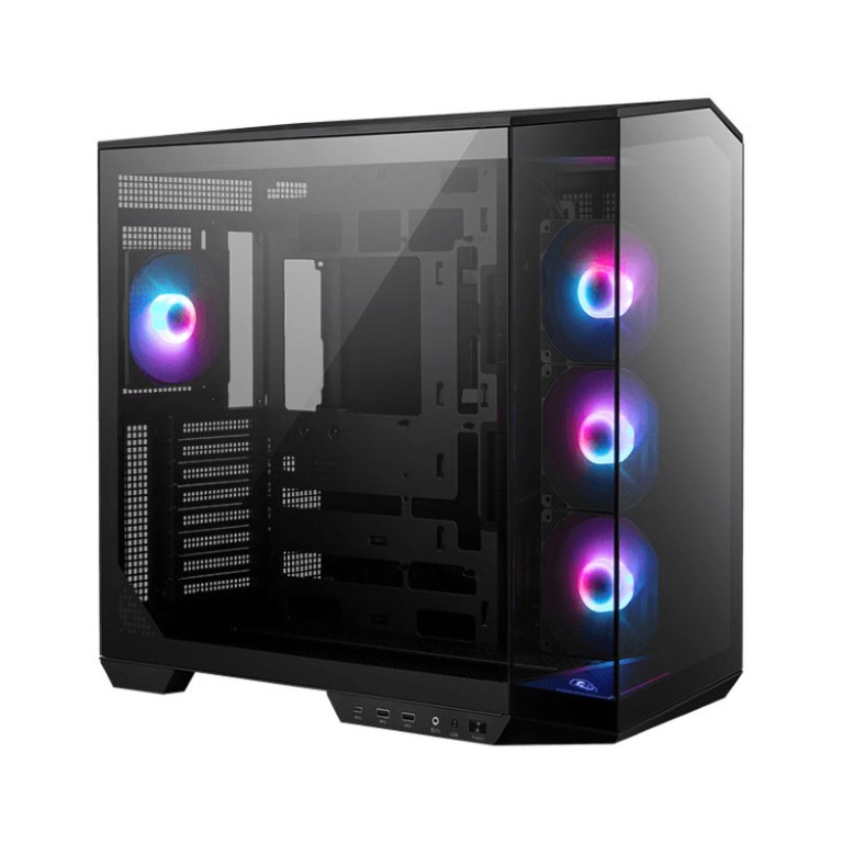 MSI MAG PANO 100R PZ Noir+MPG A1000GS+CORELIQUID E360 Noir - Boîtier PC - 1