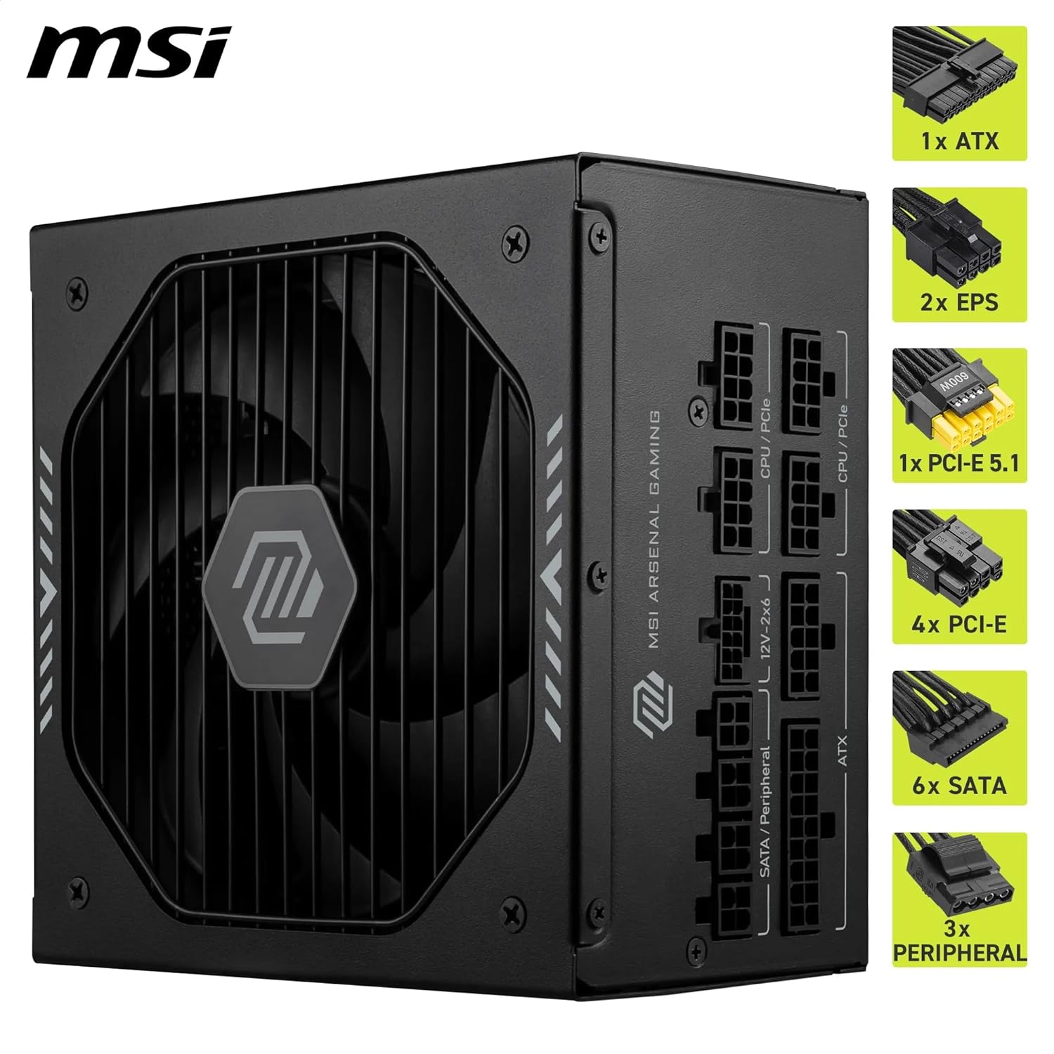 MSI 80+ BRONZE (650W) - Alimentation MSI - grosbill.com - 7