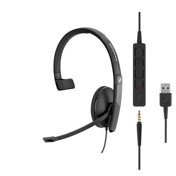 Sennheiser SC 135 Mono Noir - Micro-casque - grosbill.com - 0