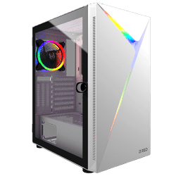 Boîtier PC M.RED Cobalt Blanc - MT/Sans Alim/ATX-Seconde Vie-Très Bon Etat Grosbill