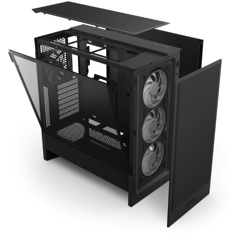 NZXT H5 Flow RGB Noir Noir - Boîtier PC NZXT - grosbill.com - 2