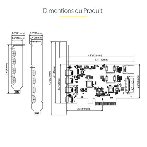 5-PORT USB PCIE CARD 10GBPS - Achat / Vente sur grosbill.com - 11