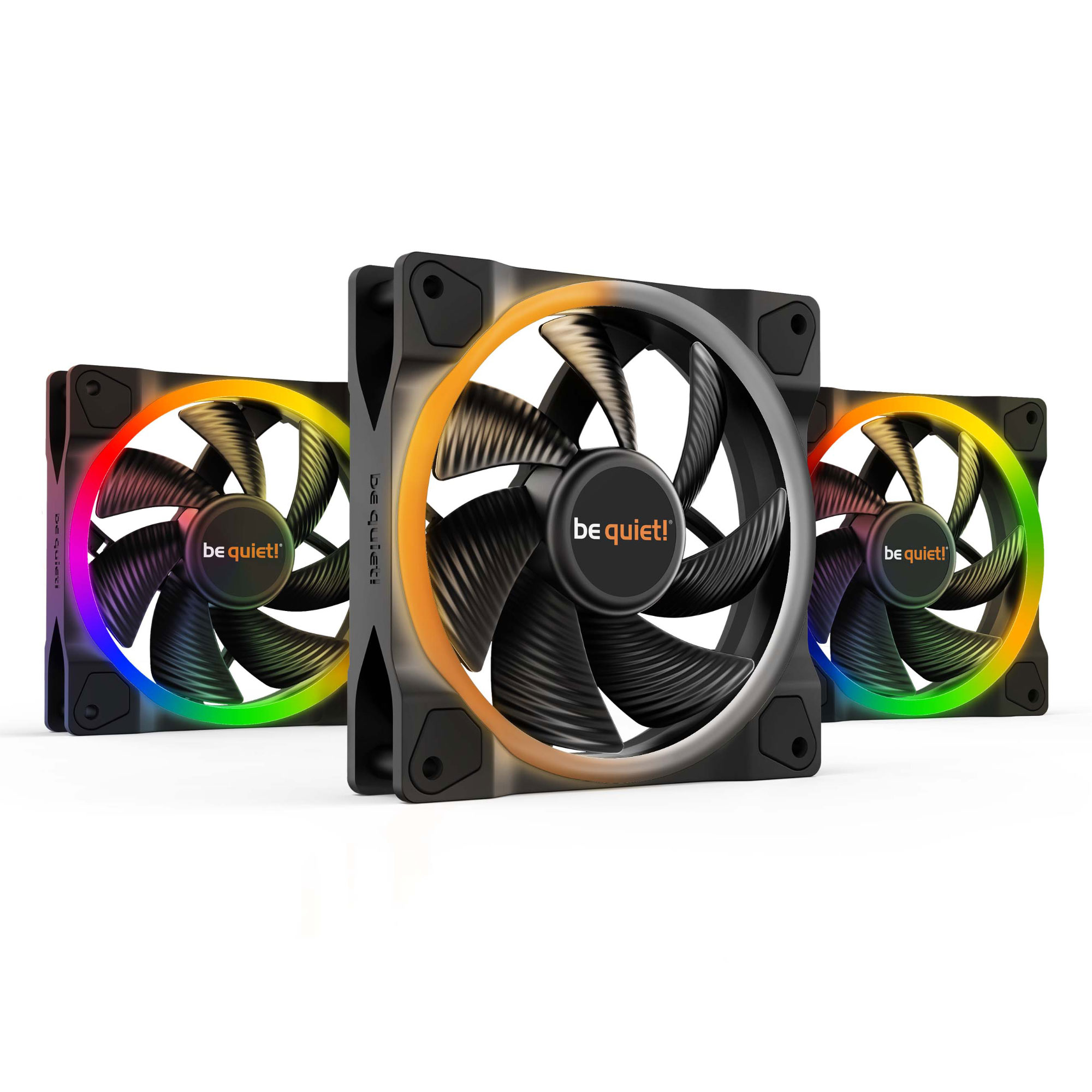 Be Quiet! Light Wings 120mm PWM ARGB Kit x3 - Ventilateur boîtier