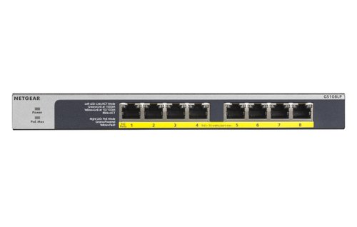 Netgear GS108LP - 8 (ports)/10/100/1000/Avec POE/Non manageable