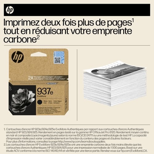 HP HP/InkHP 937e EvoMore BK Original Ink Ca - Achat / Vente Consommable imprimante sur grosbill.com - 3