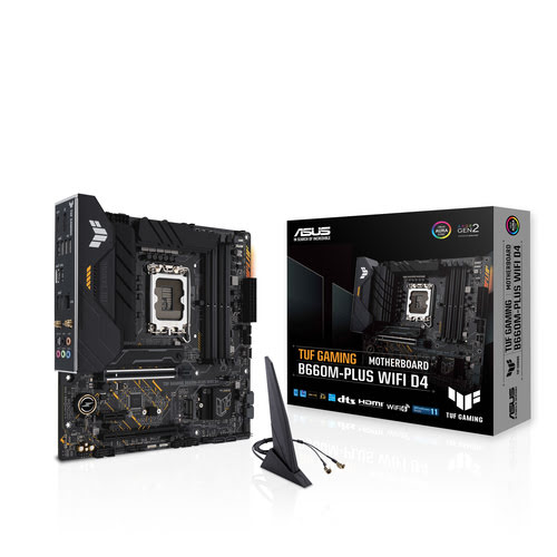 image produit Asus TUF GAMING B660M-PLUS WIFI D4 Grosbill