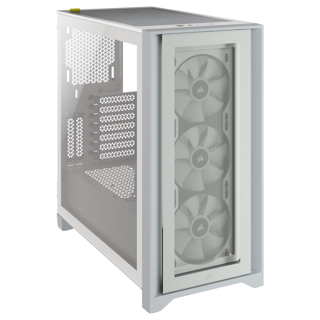 Corsair iCUE 4000X RGB Tempered White Blanc - Boîtier PC Corsair - 3