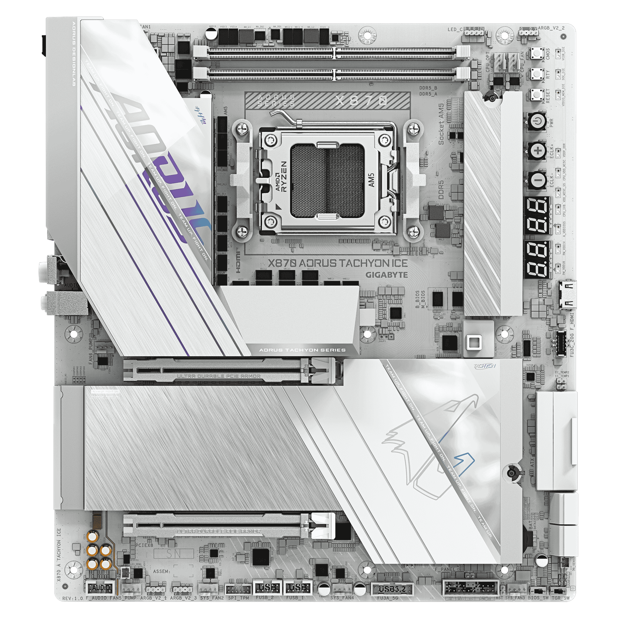 Gigabyte X870 AORUS TACHYON ICE ATX  - Carte mère Gigabyte - 1