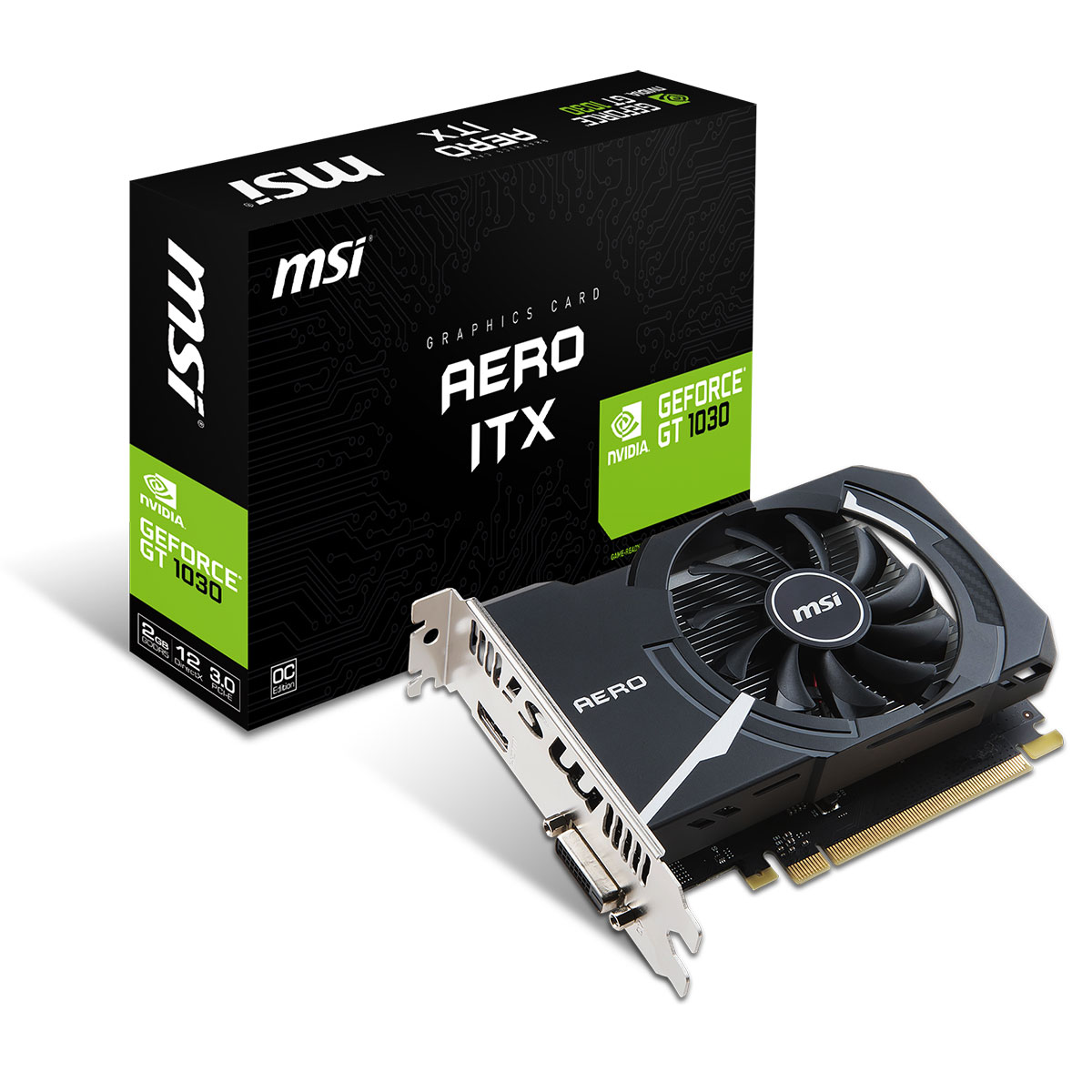 MSI GT 1030 AERO ITX 2GD4 OC  - Carte graphique MSI - grosbill.com - 0