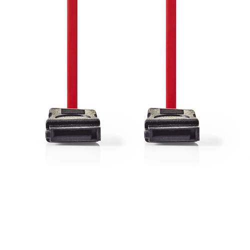 Câble SATA 6GB à verrou - Rouge - 0,5m  - Connectique PC - 1
