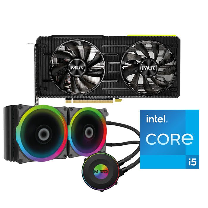 Pack RTX 3060Ti / CPU 11400F / AIO 240 RGB - grosbill.com - 0