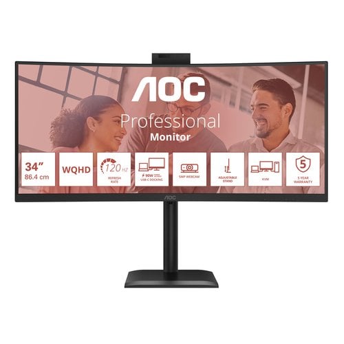 34IN CV VA QHD 350CD/2HDMI/ - Achat / Vente sur grosbill.com - 1