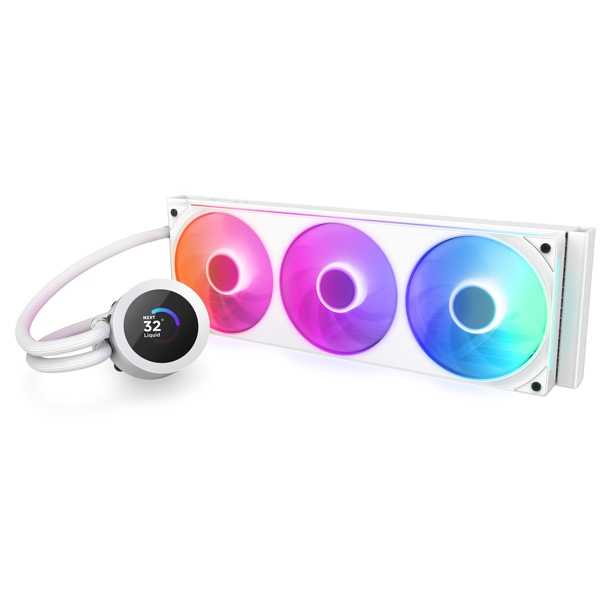 NZXT Kraken Plus 360 RGB - 360mm - Blanc - Watercooling NZXT - 3