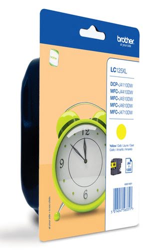 Brother - Jaune - LC125XLYBP - Achat / Vente Consommable imprimante sur grosbill.com - 0