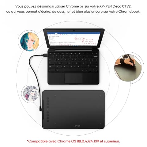 XPPEN Deco01 V3 5080LPI/10"/Noir - Tablette graphique XPPEN - 6