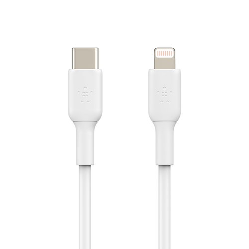 BELKIN LIGHTNING TO USB-C CABLE 2M WHITE - Achat / Vente sur grosbill.com - 0