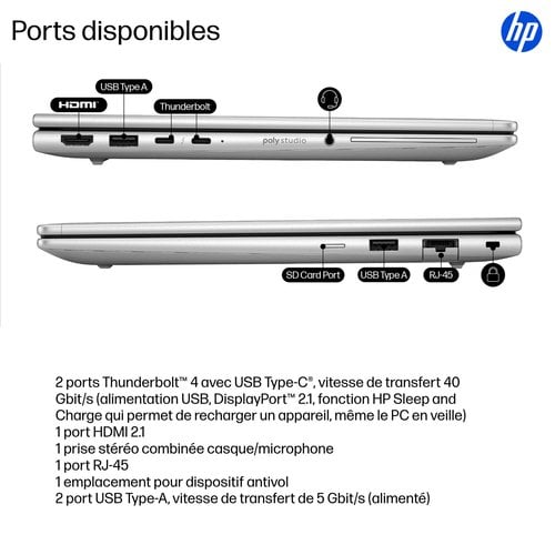 ELITEBOOK 6 G1 ULTRA U7-255U - Achat / Vente sur grosbill.com - 4