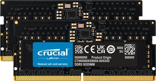 16GB Kit2x8GB DDR5-4800 SODIMM Crucial - Achat / Vente sur grosbill.com - 0