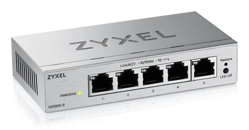 ZYXEL GS1200-5 V3 5 PORT GIGABI - Achat / Vente sur grosbill.com - 1