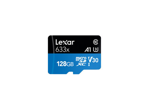 image produit Lexar Micro SDHC 128Go Class 10 + Adapt LSDMI128BB633A Grosbill