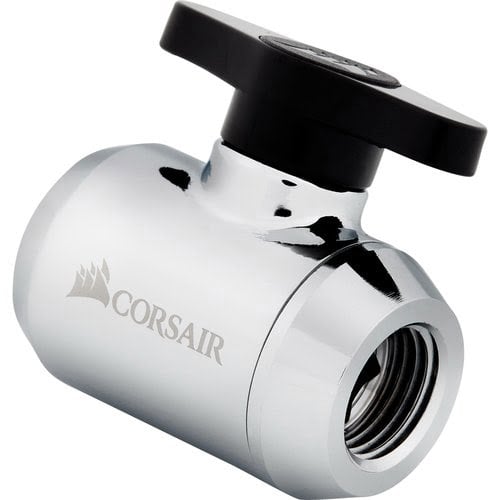 Corsair Hydro X Series XF robinet vanne - Chrome (CX-9055020-WW) - Achat / Vente Accessoires watercooling sur grosbill.com - 0