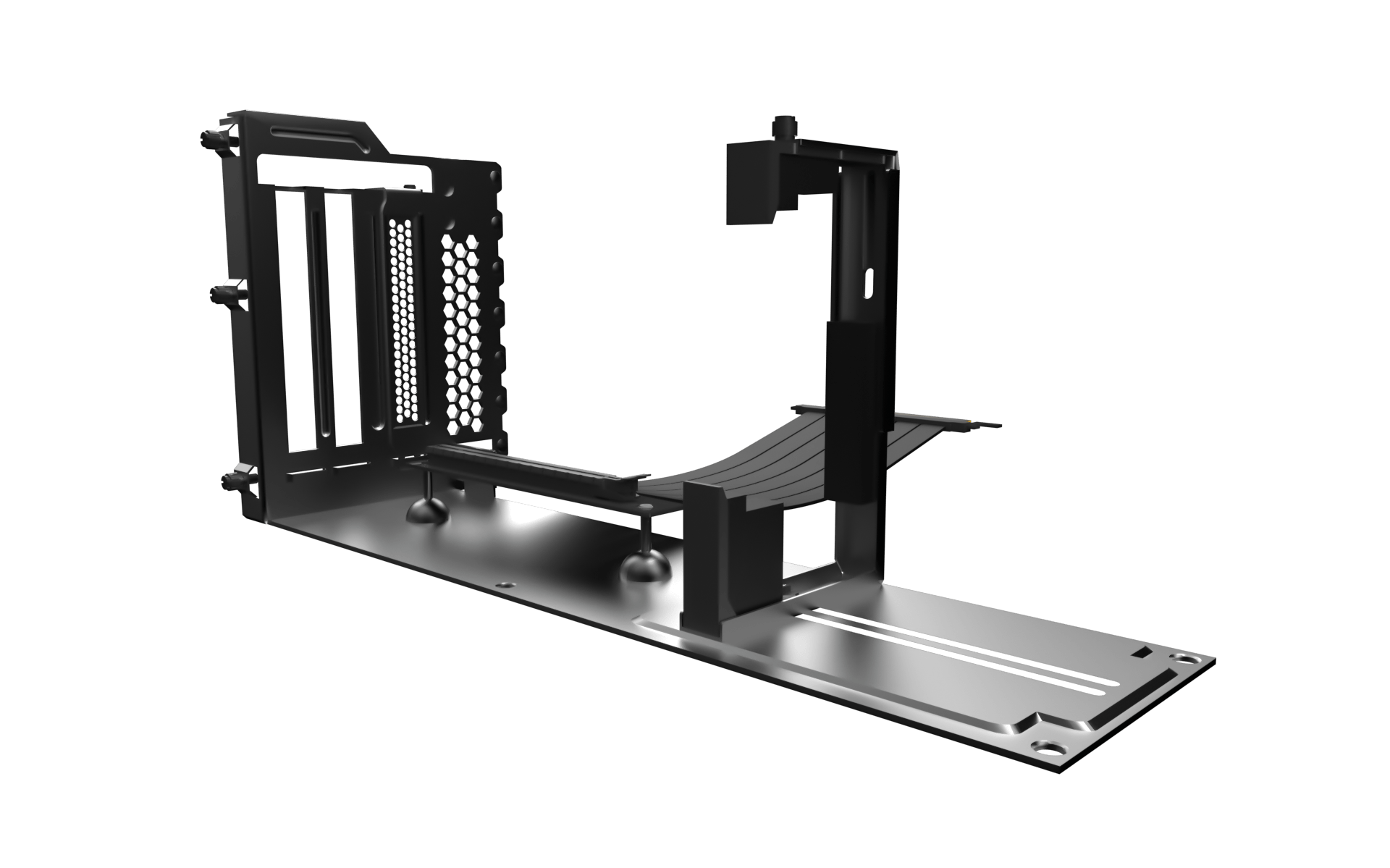 Support de Carte Graphique Verticale, Support de Carte Graphique, Support  de GPU, Kit de Support de Carte Vidéo avec Câble d'alimentation