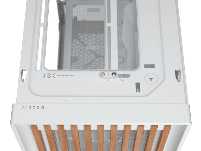 Corsair FRAME 5000D Blanc Blanc - Boîtier PC Corsair - grosbill.com - 5