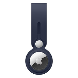 image produit Apple Lanière AirTag - Polyuréthane - Bleu Marine  Grosbill