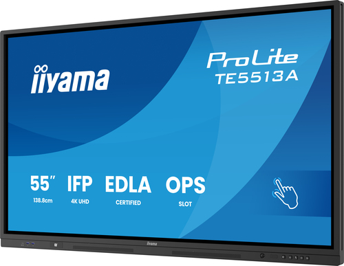 Iiyama TE5513A-B1AG - 54.6" 4K Tactile IPS 8ms Android 14 OS iiShare Wifi Bluetooth (TE5513A-B1AG) - Achat / Vente Affichage collaboratif sur grosbill.com - 2
