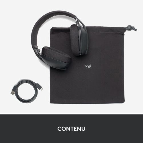 Logitech Zone Vibe 100 Graphite Stereo Graphite - Micro-casque - 16