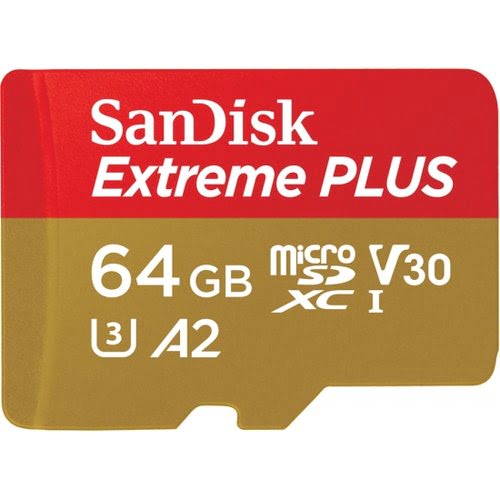 Sandisk Extreme Plus microSDXC 64GB+SD Adapter