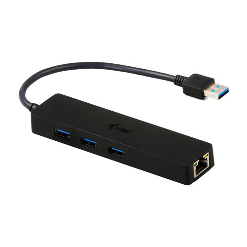 I-TEC USB 3.0 Slim HUB 3 Port with Gigabit Ethernet Adapter ideal for Notebook Ultrabook Tablet PC s - Achat / Vente sur grosbill.com - 0