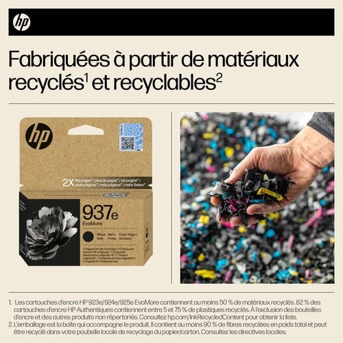 HP HP/InkHP 937e EvoMore BK Original Ink Ca - Achat / Vente Consommable imprimante sur grosbill.com - 1
