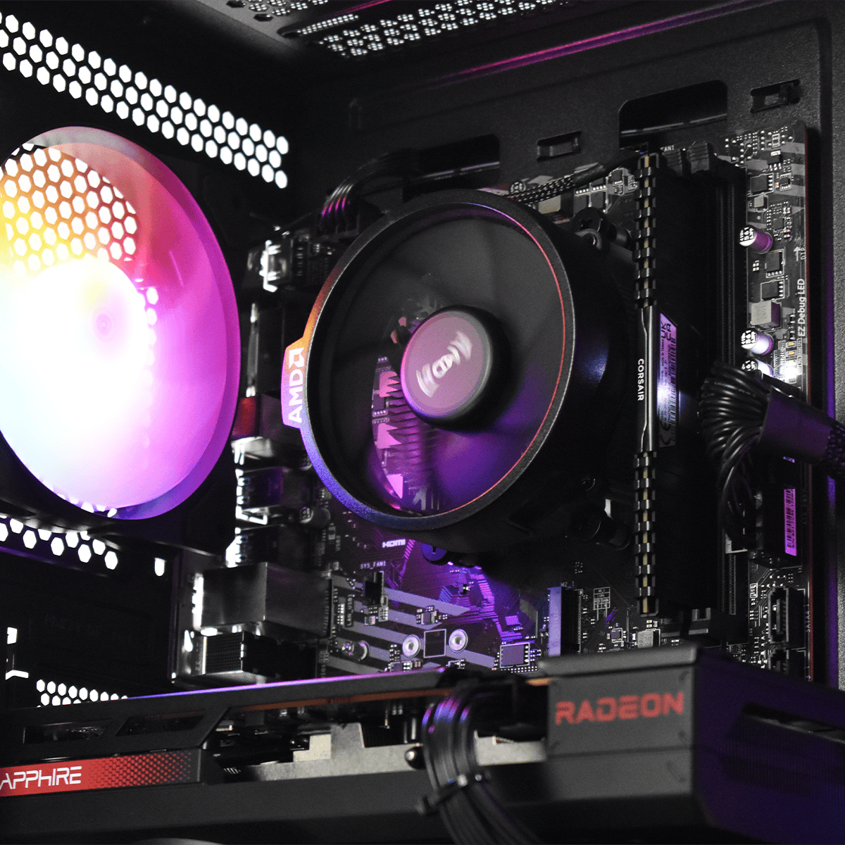 Grosbill SMARTY - R5-5500/RX7600/16Go/500Go (PCG-10602293) - Achat / Vente PC Fixe sur grosbill.com - 2