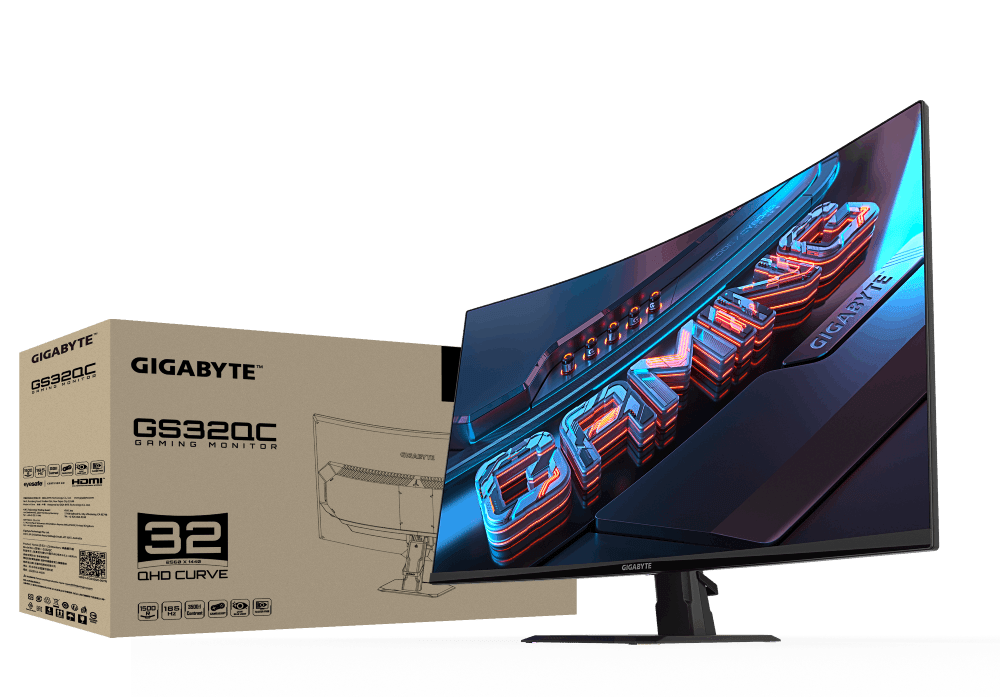 Gigabyte 32 pouces  GS32QC - Ecran PC Gigabyte - grosbill.com - 8