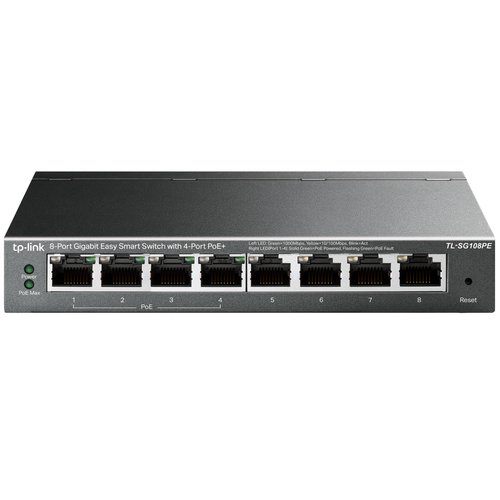 8 Port Easy Smart Switch with 4-Port PoE - Achat / Vente sur grosbill.com - 0