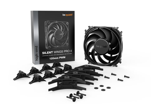 be quiet! SILENT WINGS PRO 4 120mm PWM - Ventilateur boîtier - 4