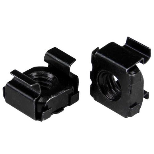 StarTech M5 Cage Nuts - 50 Pack Black