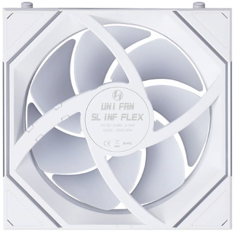 Lian-Li UNI FAN SL-INF FLEX sans fil Fan ARGB-120mm-Blanc - Ventilateur boîtier - 1