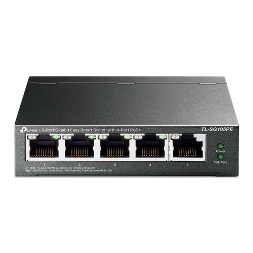 5-Port GB Smart Switch with 4-Port PoE+ - Achat / Vente sur grosbill.com - 0