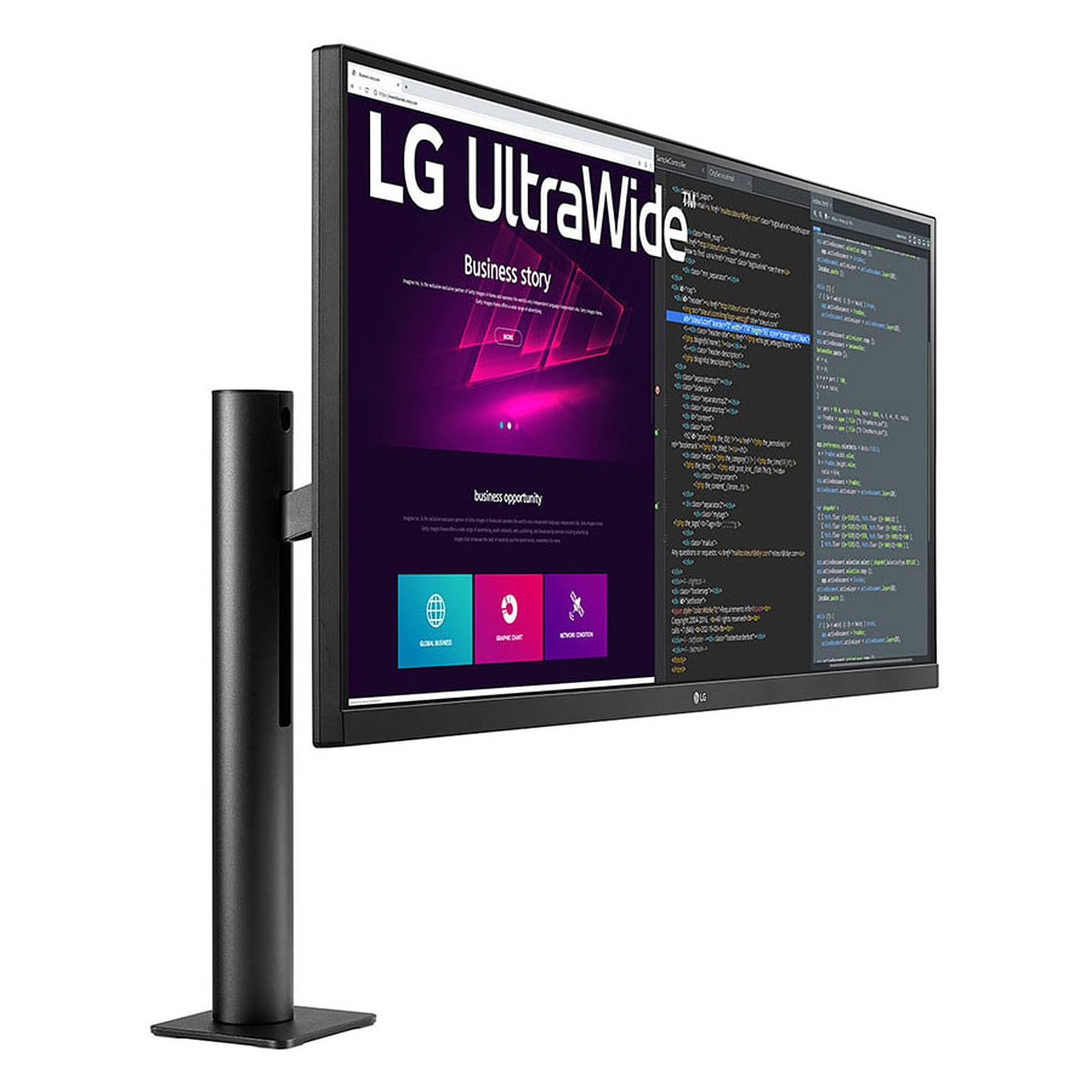 LG 34"  34WN780-B - Ecran PC LG - grosbill.com - 3