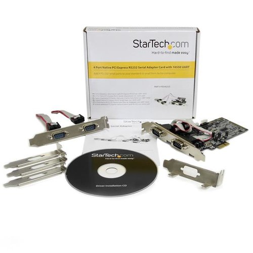 4 Port PCIe Serial Adapter Card w/16550 - Achat / Vente sur grosbill.com - 6