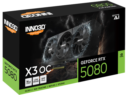 Inno3D GeForce RTX 5080 X3 OC 16GB  - Carte graphique Inno3D - 1