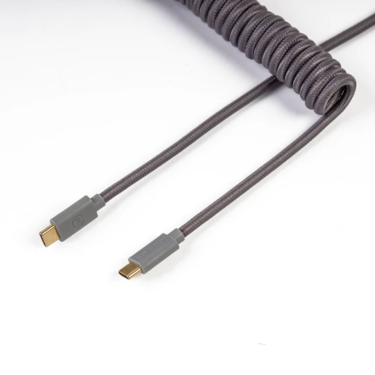 Keychron Cable Coiled Aviator - USB C - Gris