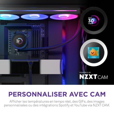NZXT Kraken Plus 360 RGB - 360mm - Noir - Watercooling NZXT - 7