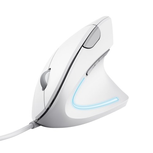 Trust VERTO WIRED ERGO MOUSE WHITE