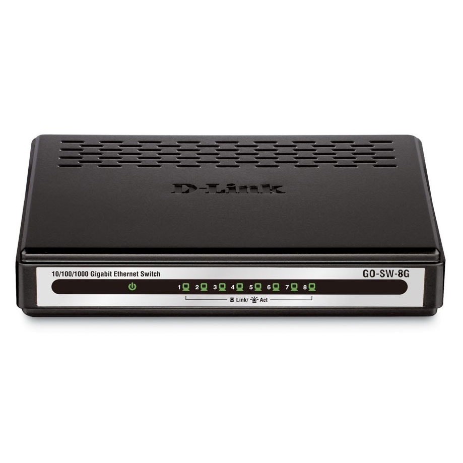 Switch D-Link 8 ports 10/100/1000 - GO-SW-8G - grosbill.com - 0