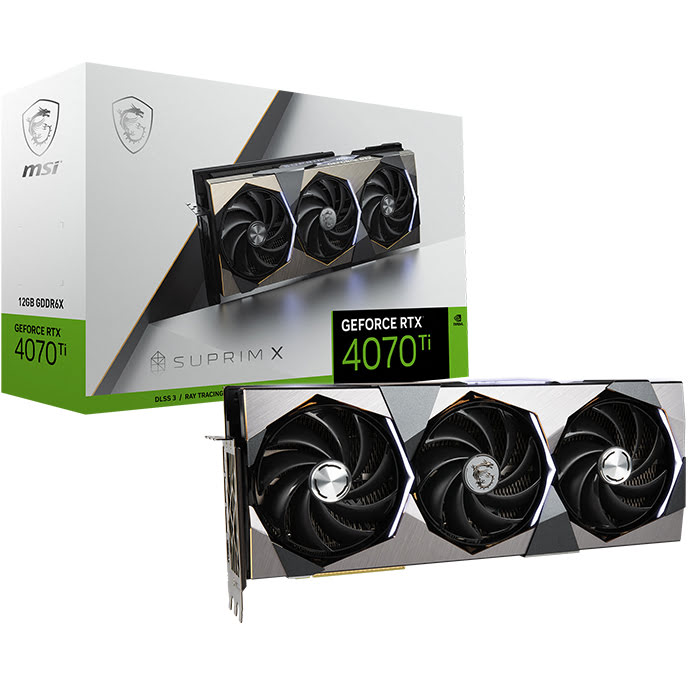 MSI GeForce RTX 4070 Ti SUPRIM X 12G  - Carte graphique MSI - 0