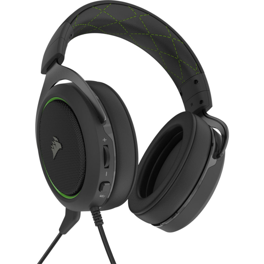 Corsair HS50 PRO STEREO Green Stereo Vert - Micro-casque - 1