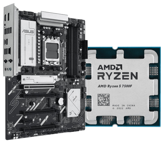 PRIME B840-PLUS WIFI + Ryzen 5 7500F MPK - grosbill.com - 0